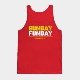 sunday funday kansas city chiefs Tank Top